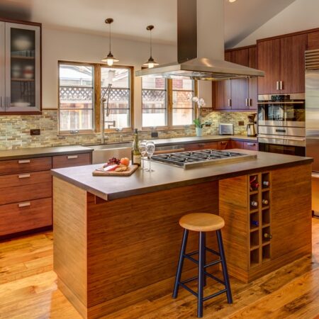 Gilmans Kitchens and Baths Sunlight Brown Kitchen Cabinets