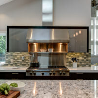Wired Gloss Cabinets with Quarter Sawn Oak