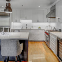 Transitional White Kitchen