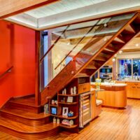 Custom Wood and Glass Staircase