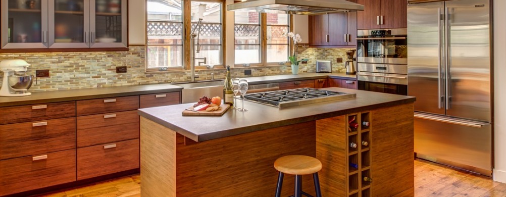 Gilmans Kitchens and Baths Light Brown Kitchen Cabinetry