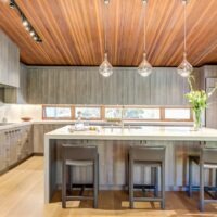 Quartz Kitchen Island and 3 Chairs